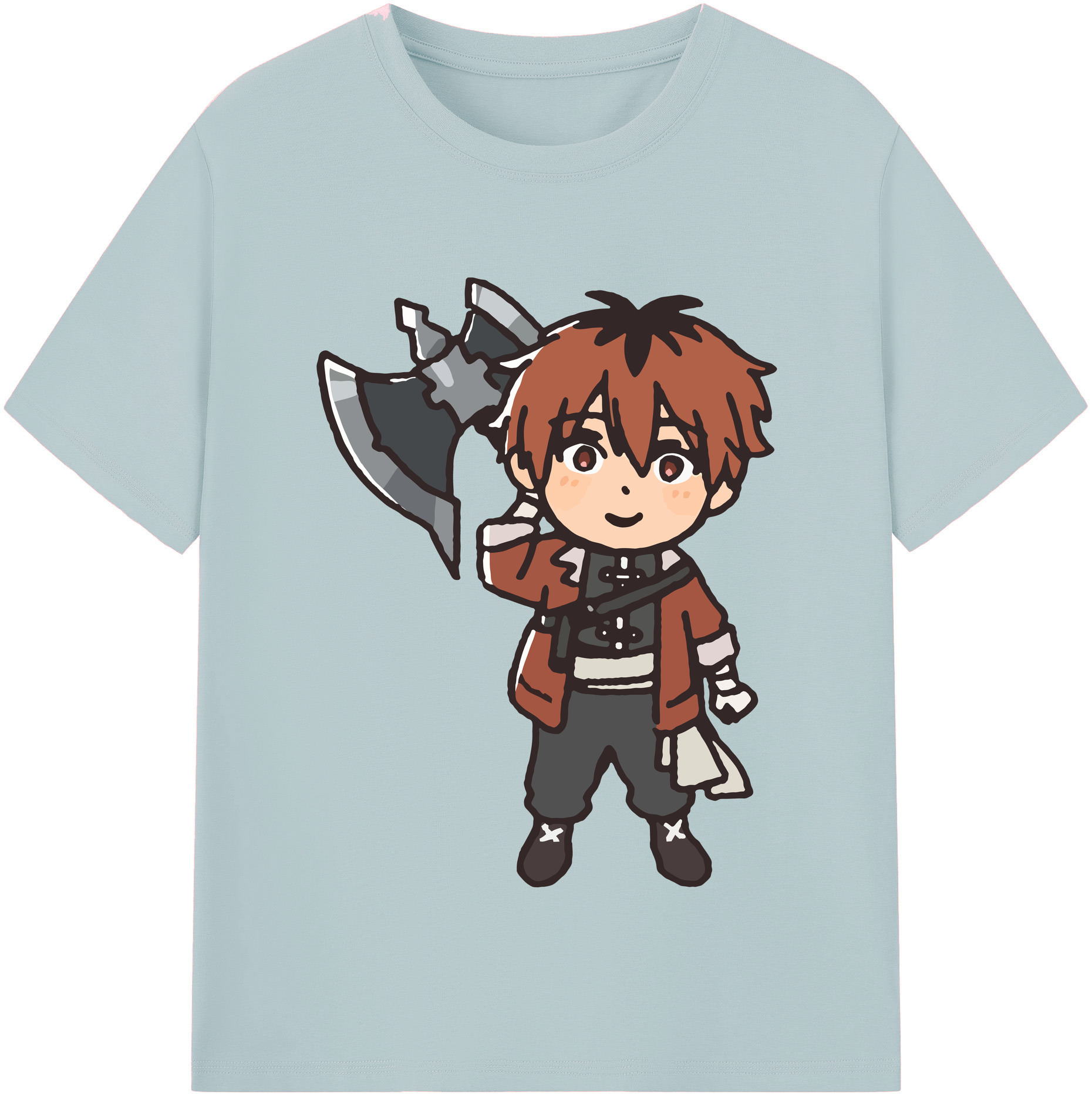 （画像用） 葬送のフリーレン Frieren 綿100％半袖Tシャツ（フロントプリント）